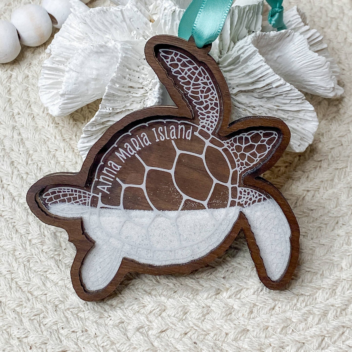 Sand Keepsake Ornament - Sea Turtle