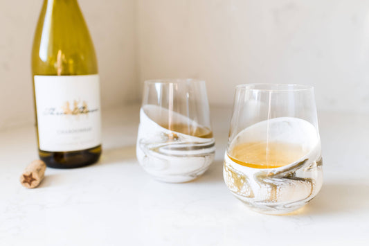 Resin Accented Wine and Entertaining Glasses - NO TARIFFS!