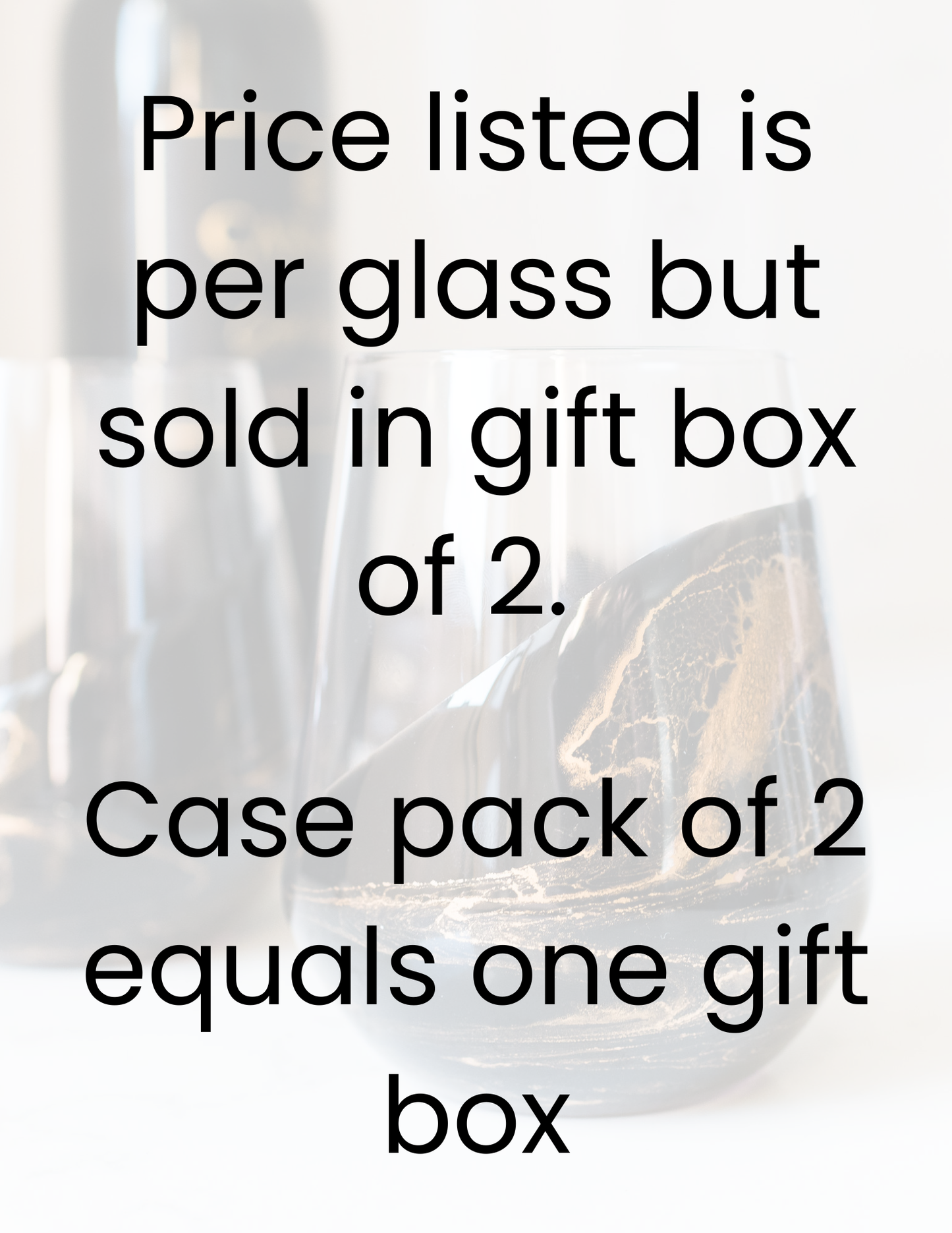 Resin Accented Wine and Entertaining Glasses - NO TARIFFS!