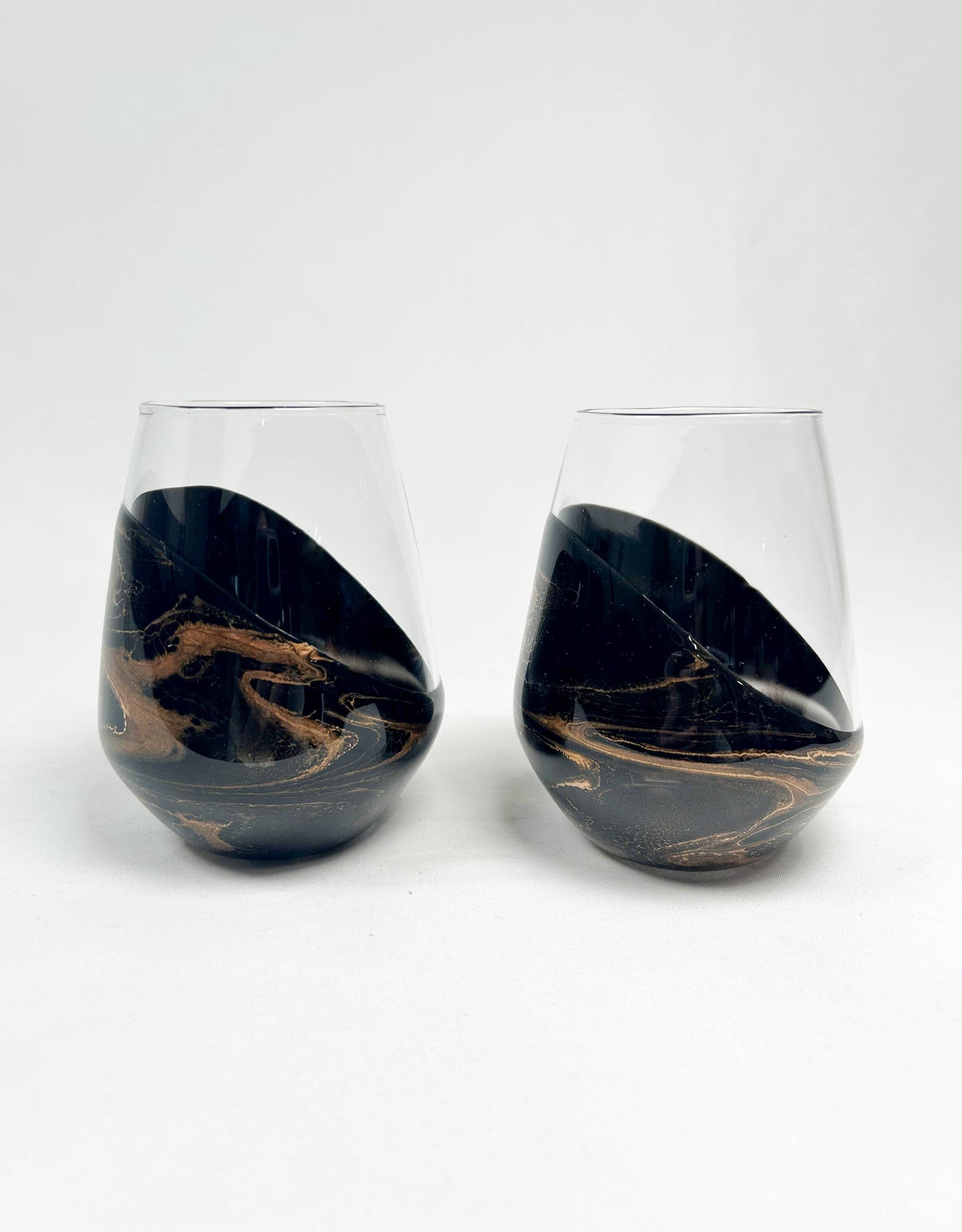Resin Accented Wine and Entertaining Glasses - NO TARIFFS!