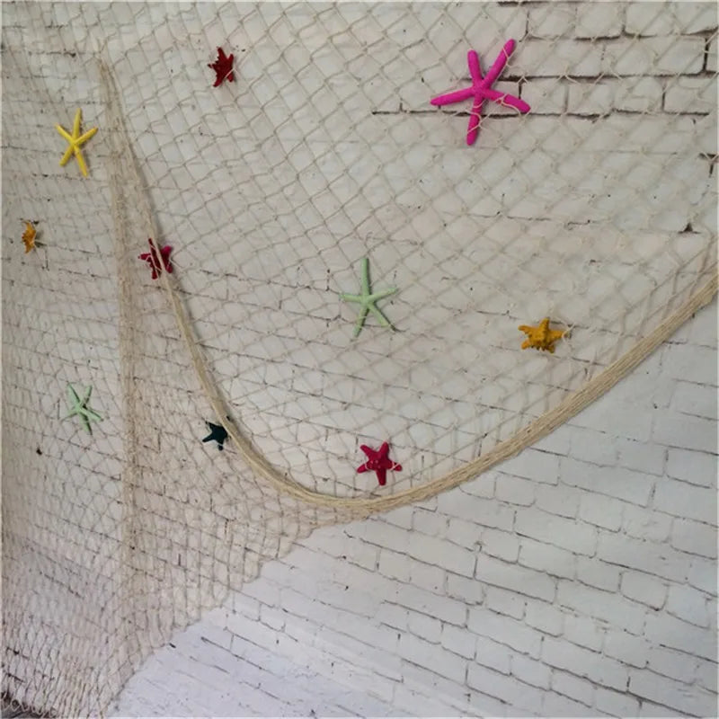 Nautical Fishing Net Wall Decor