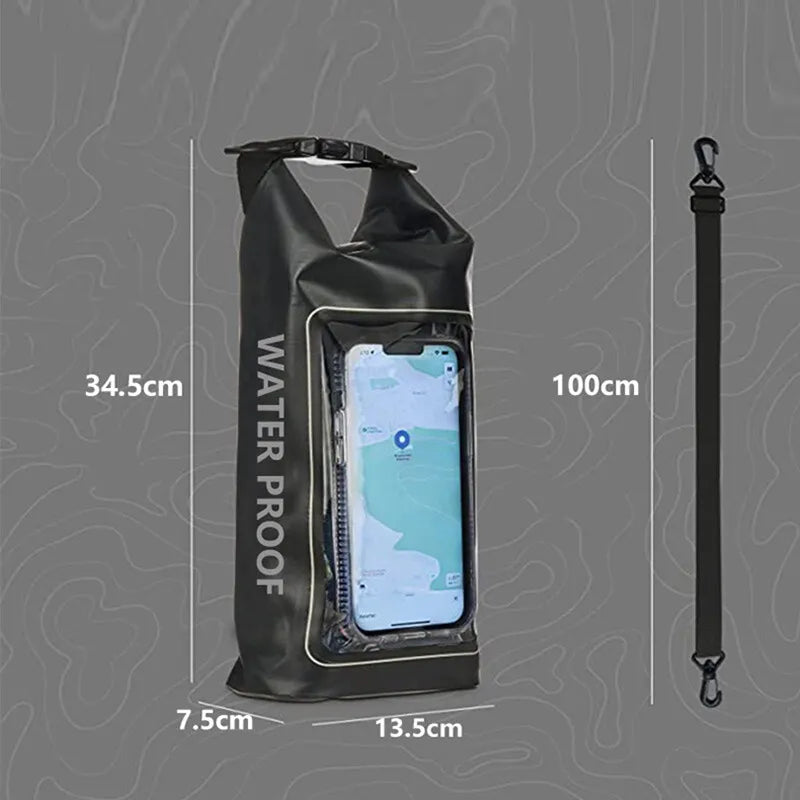 2L/5L Waterproof Dry Bag with Touch Screen
