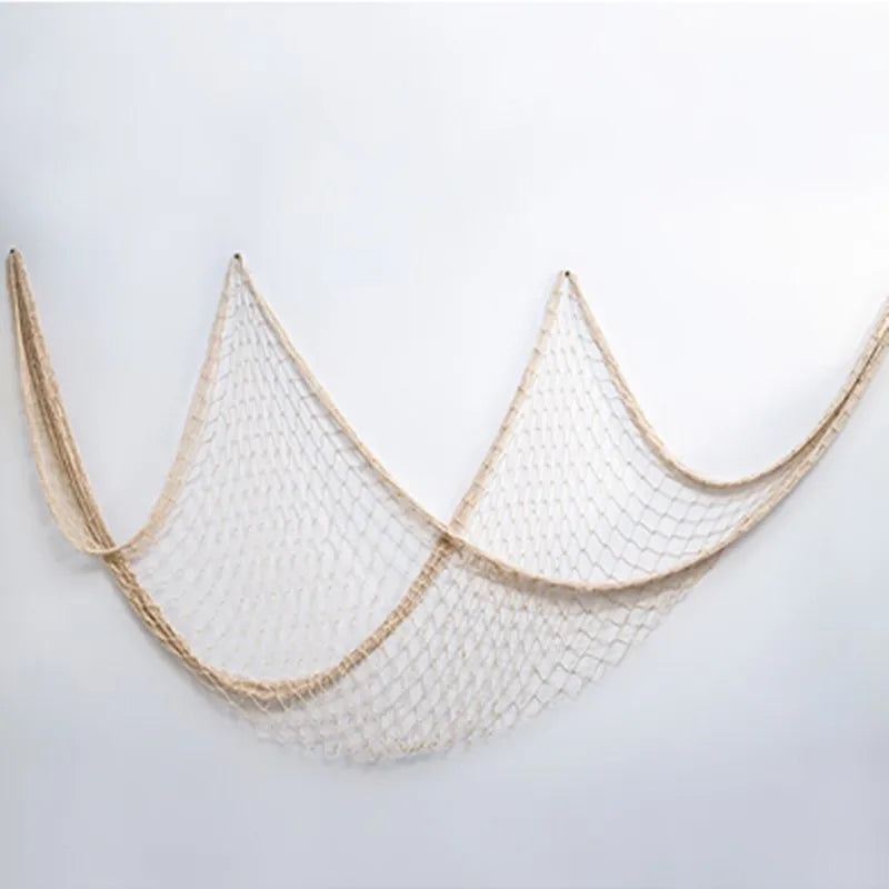 Nautical Fishing Net Wall Decor