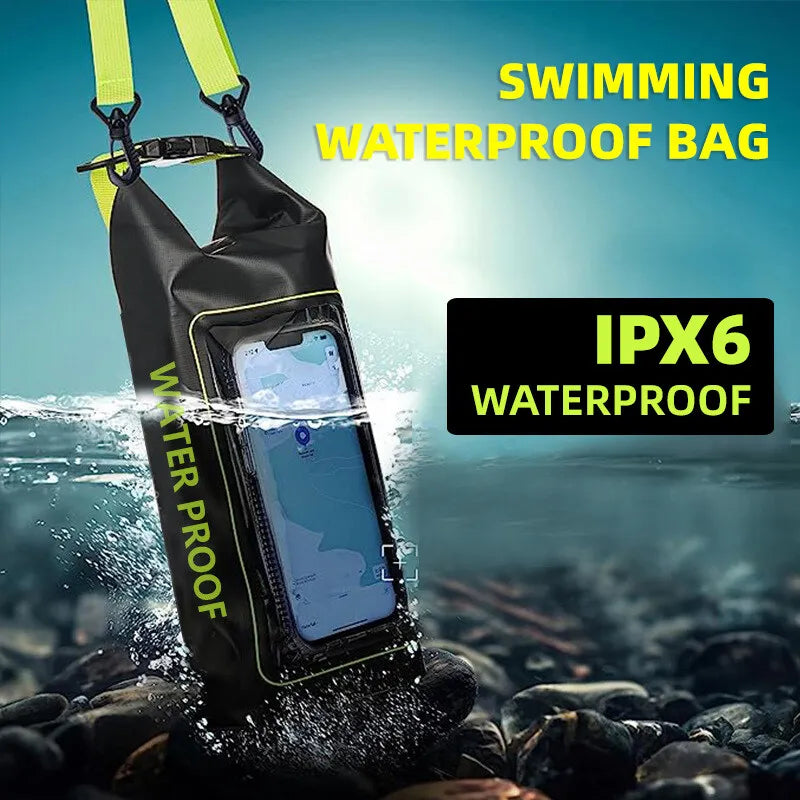 2L/5L Waterproof Dry Bag with Touch Screen