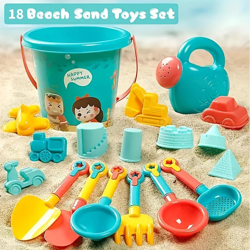 18-Piece Beach Sand Toy Set
