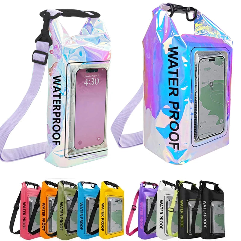 2L/5L Waterproof Dry Bag with Touch Screen