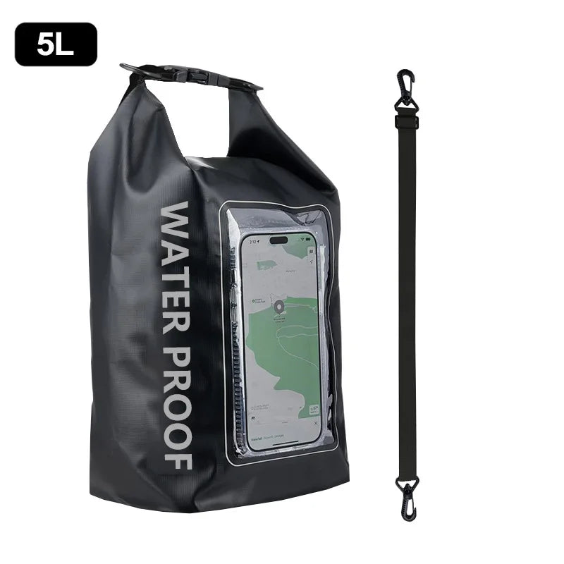 2L/5L Waterproof Dry Bag with Touch Screen