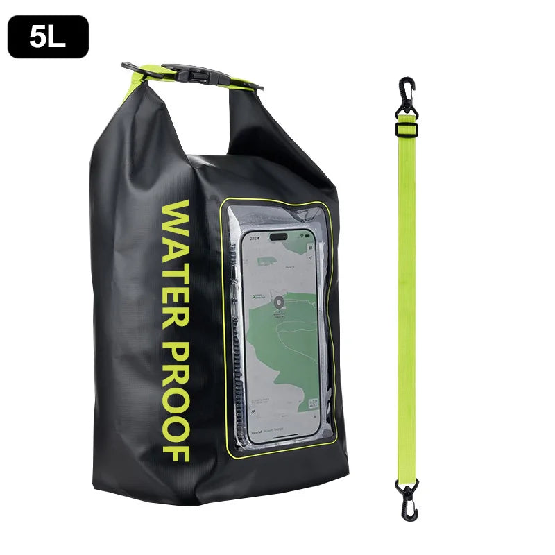 2L/5L Waterproof Dry Bag with Touch Screen