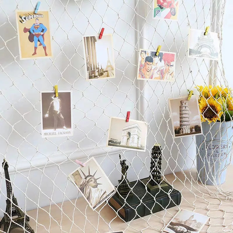 Nautical Fishing Net Wall Decor
