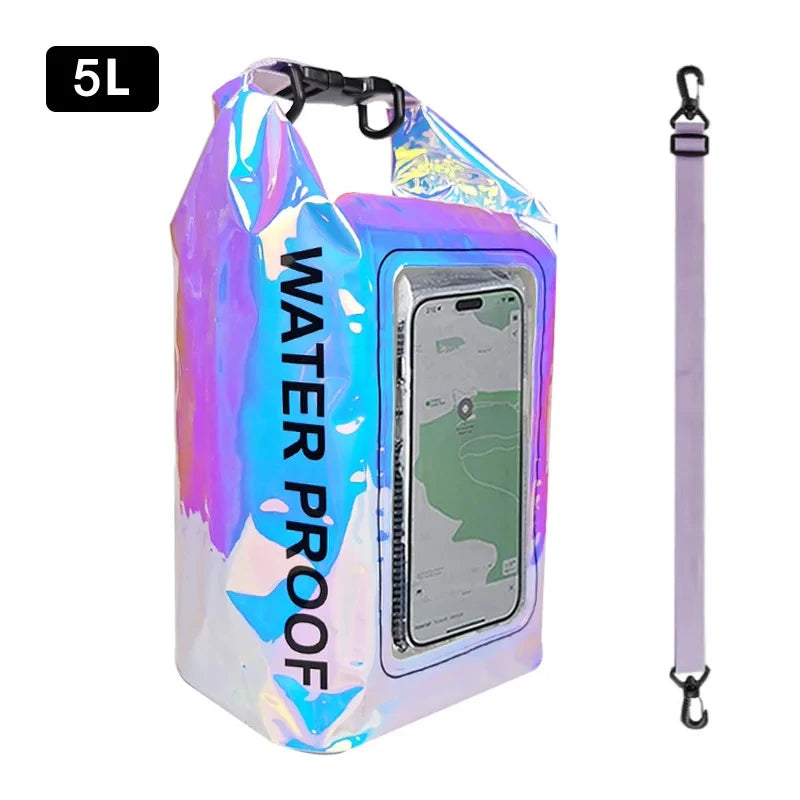 2L/5L Waterproof Dry Bag with Touch Screen
