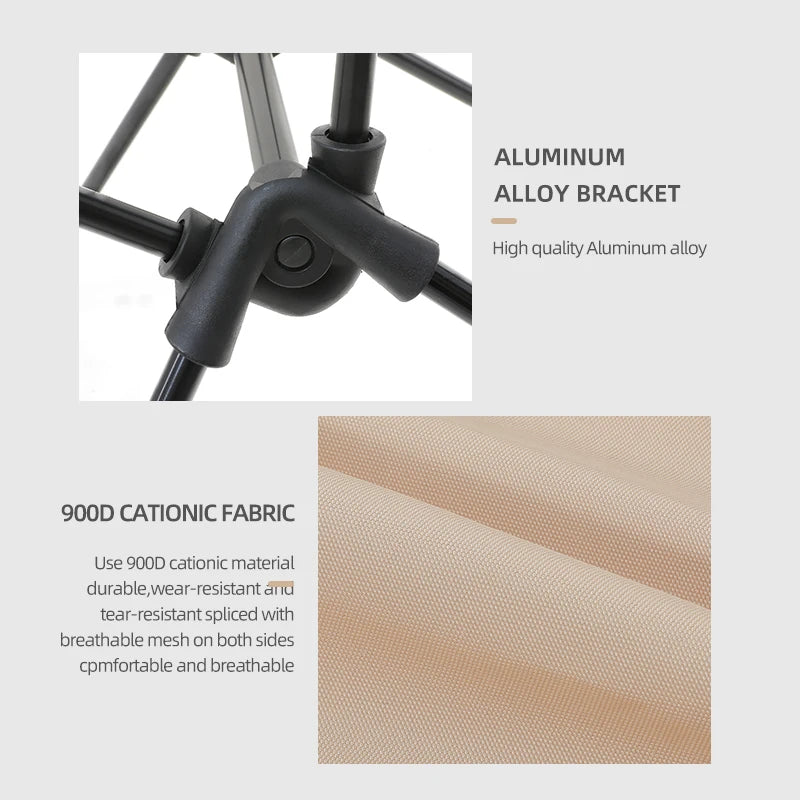 Lightweight Foldable Camping Moon Chair Set