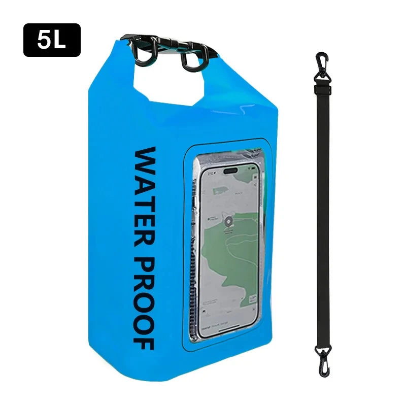 2L/5L Waterproof Dry Bag with Touch Screen