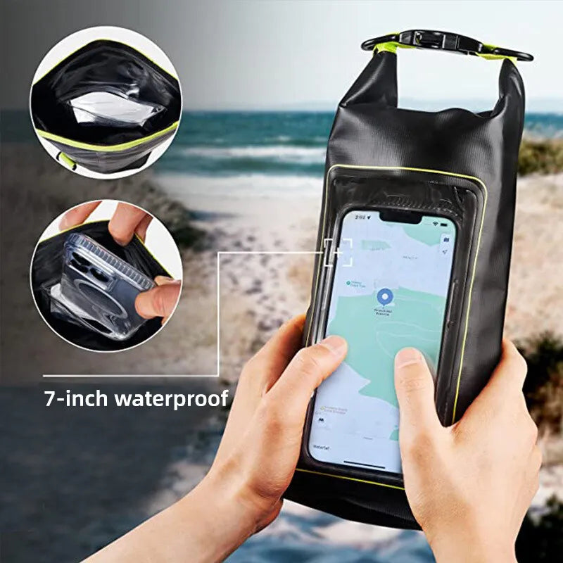 2L/5L Waterproof Dry Bag with Touch Screen