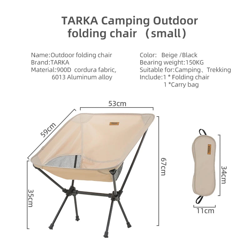 Lightweight Foldable Camping Moon Chair Set