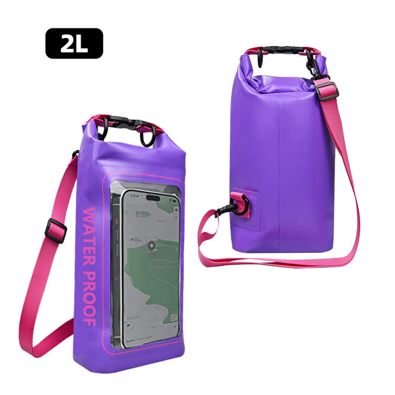 2L/5L Waterproof Dry Bag with Touch Screen