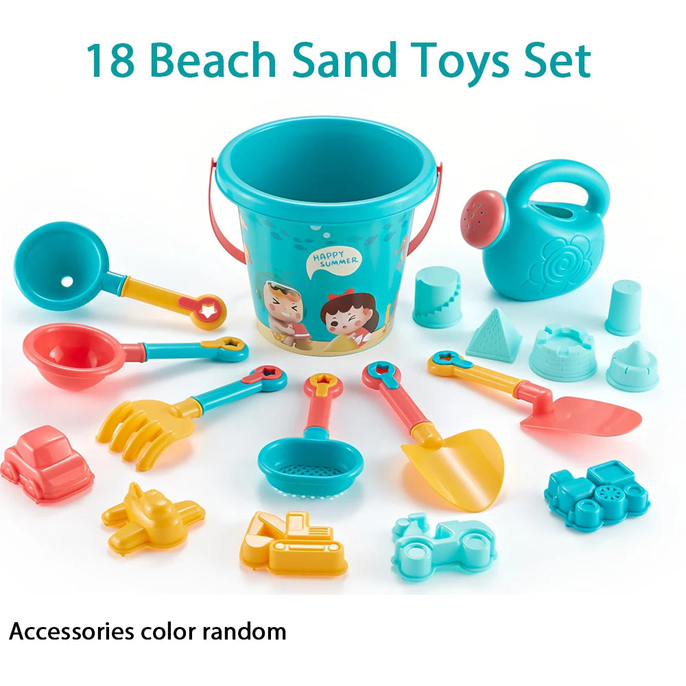 18-Piece Beach Sand Toy Set