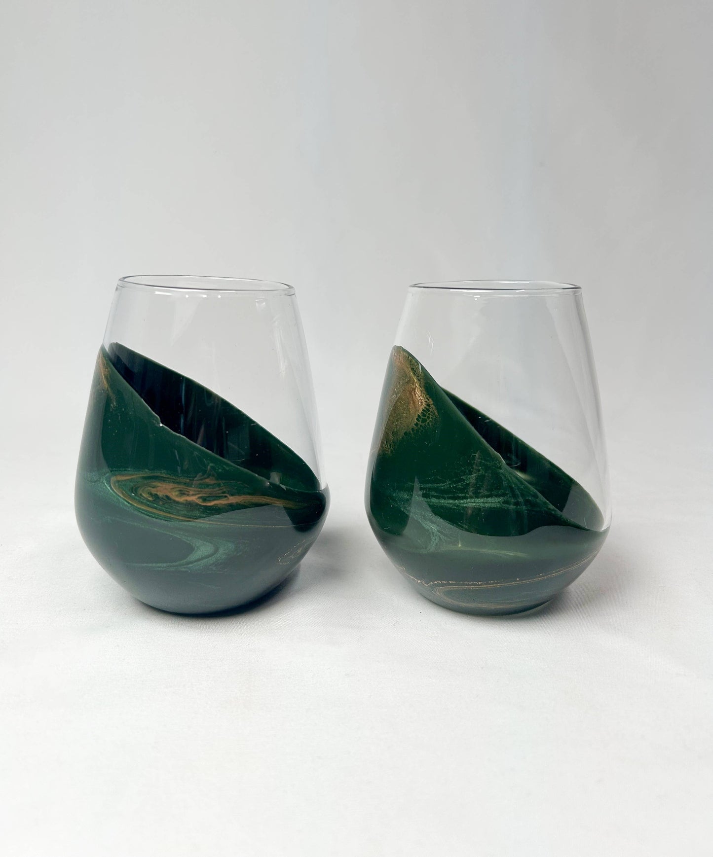 Resin Accented Wine and Entertaining Glasses - NO TARIFFS!