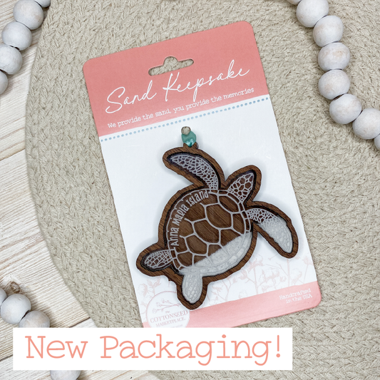 Sand Keepsake Ornament - Sea Turtle