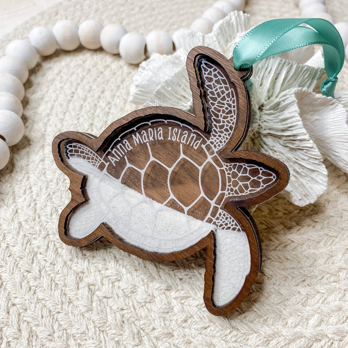 Sand Keepsake Ornament - Sea Turtle