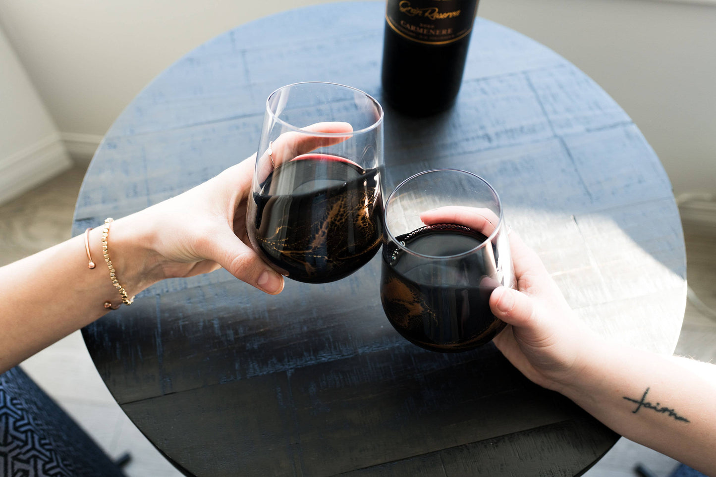 Resin Accented Wine and Entertaining Glasses - NO TARIFFS!