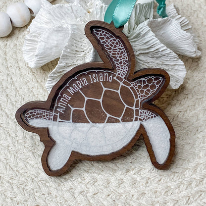 Sand Keepsake Ornament - Sea Turtle