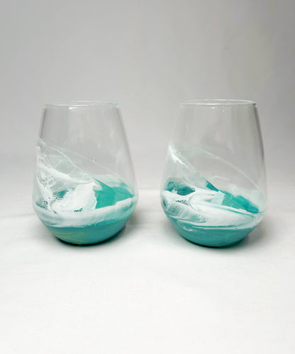 Resin Accented Wine and Entertaining Glasses - NO TARIFFS!