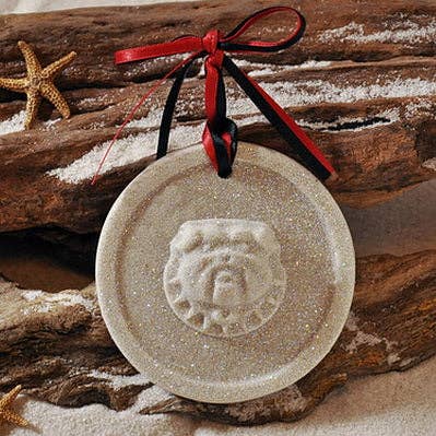 UGA Bulldog Logo Sand Ornament