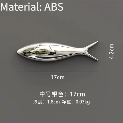 3D Electroplated Fish Wall Pendant