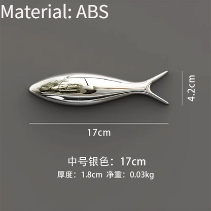 3D Electroplated Fish Wall Pendant
