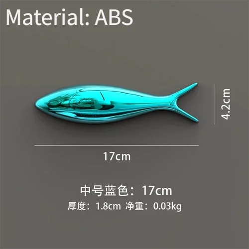 3D Electroplated Fish Wall Pendant