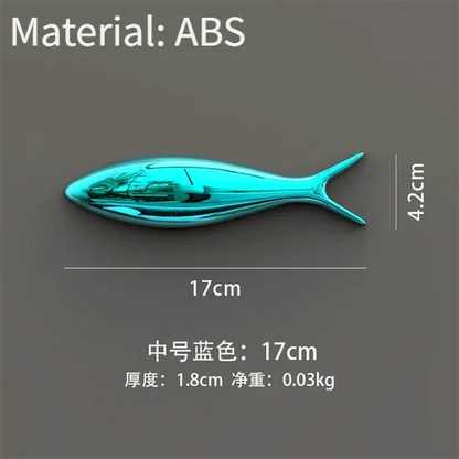 3D Electroplated Fish Wall Pendant