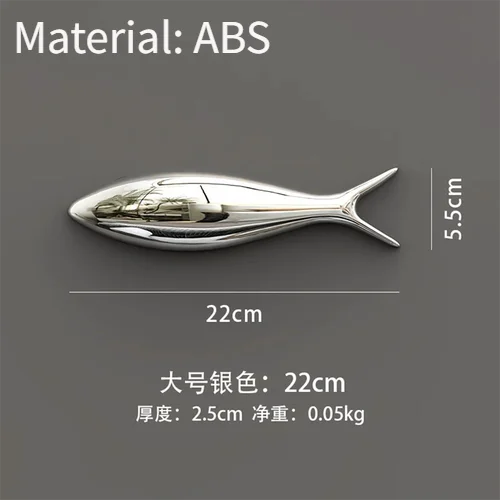 3D Electroplated Fish Wall Pendant