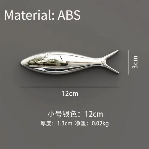 3D Electroplated Fish Wall Pendant