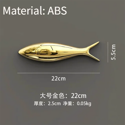 3D Electroplated Fish Wall Pendant
