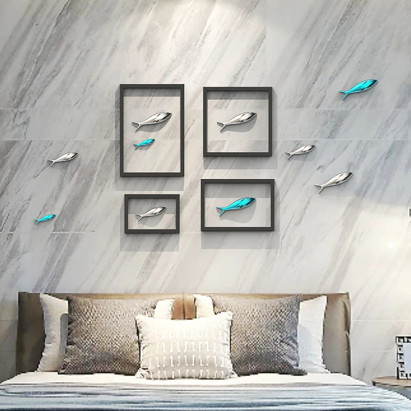 3D Electroplated Fish Wall Pendant