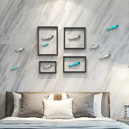 3D Electroplated Fish Wall Pendant
