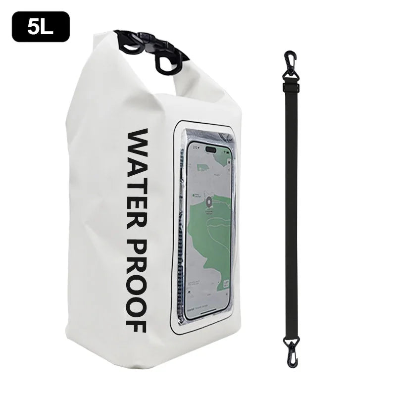 2L/5L Waterproof Dry Bag with Touch Screen