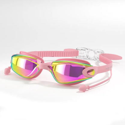Anti-Fog Swim Goggles with Earplugs