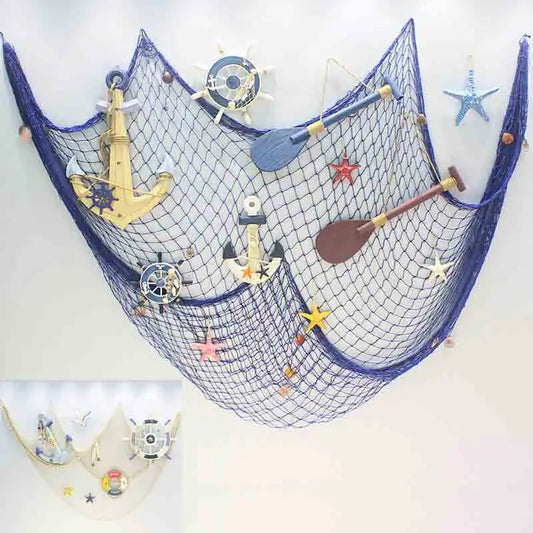 Boho Mediterranean Hanging Rope Net