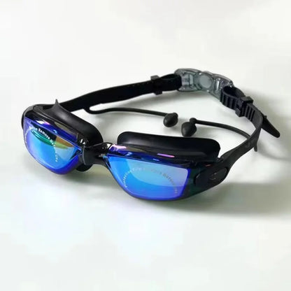 Anti-Fog Swim Goggles with Earplugs