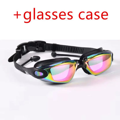 Anti-Fog Swim Goggles with Earplugs