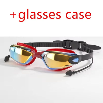Anti-Fog Swim Goggles with Earplugs