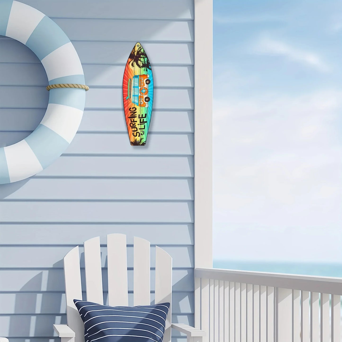 Beach Tiki Bar Surfboard