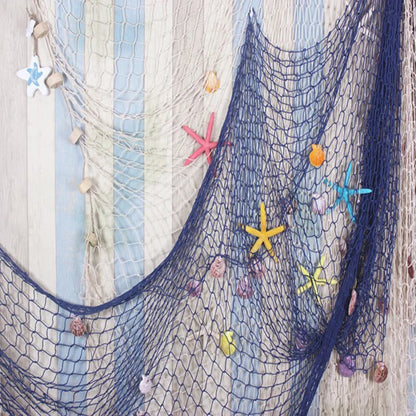 Nautical Fishing Net Wall Decor