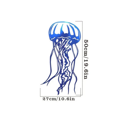 Metal Swordfish/Jellyfish/Turtle Wall Art