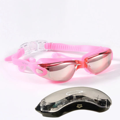 Anti-Fog Swim Goggles with Earplugs