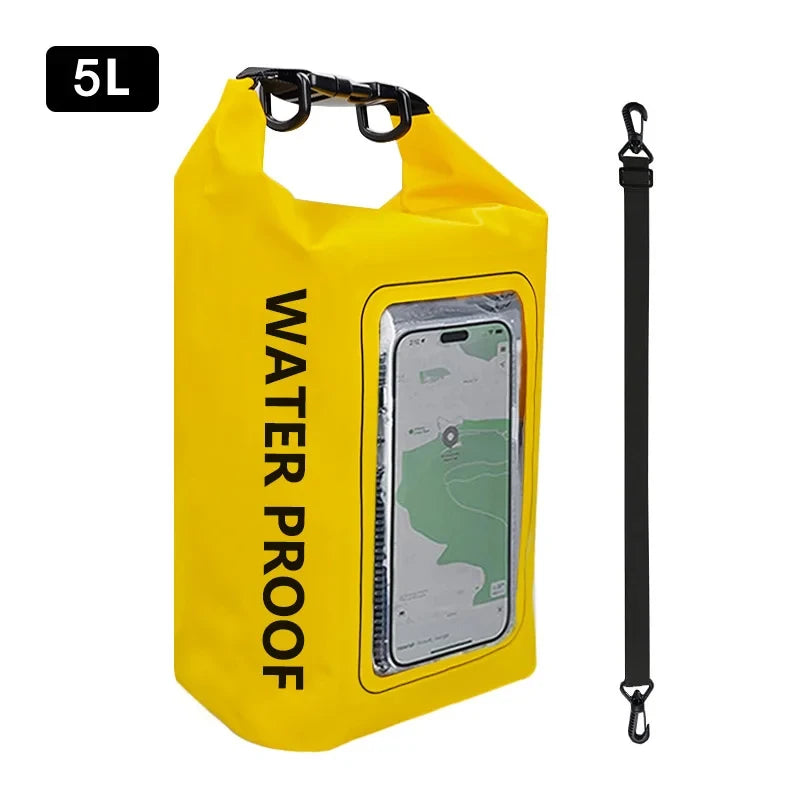 2L/5L Waterproof Dry Bag with Touch Screen