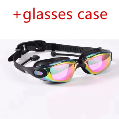Anti-Fog Swim Goggles with Earplugs