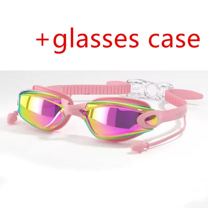 Anti-Fog Swim Goggles with Earplugs