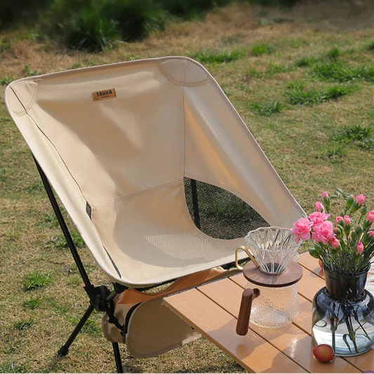 Lightweight Foldable Camping Moon Chair Set